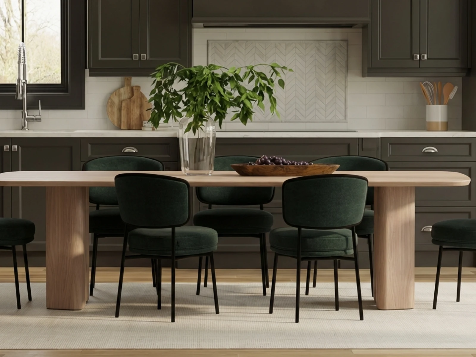 Furniture collection shown in a finished interior scene