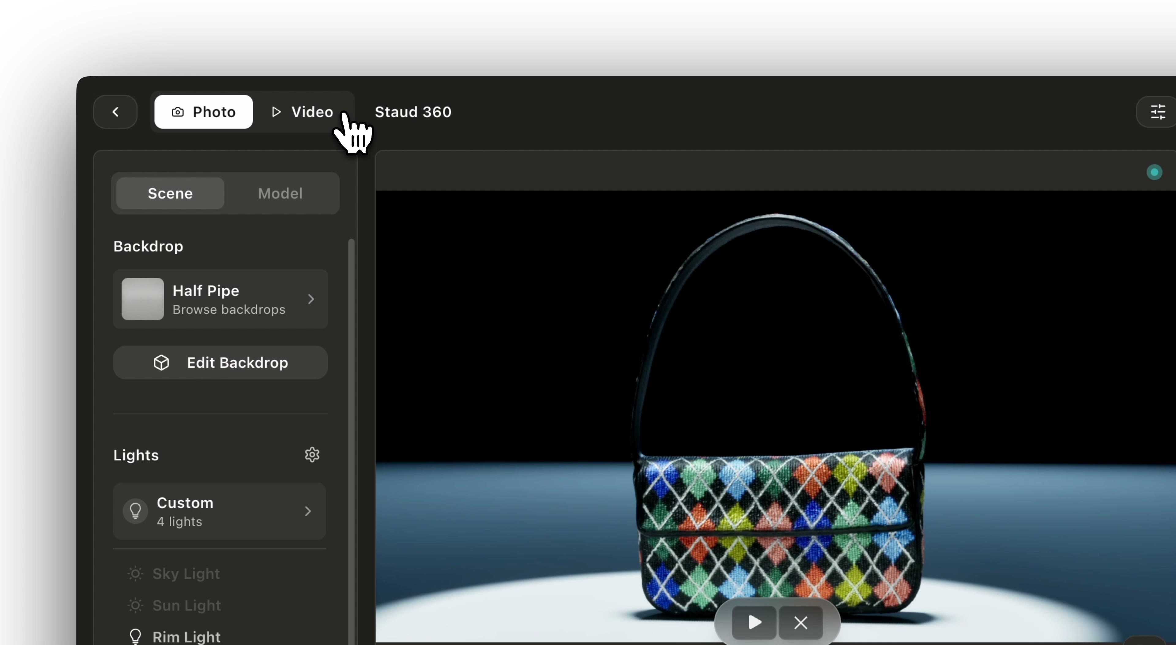 Creating 360° product spins