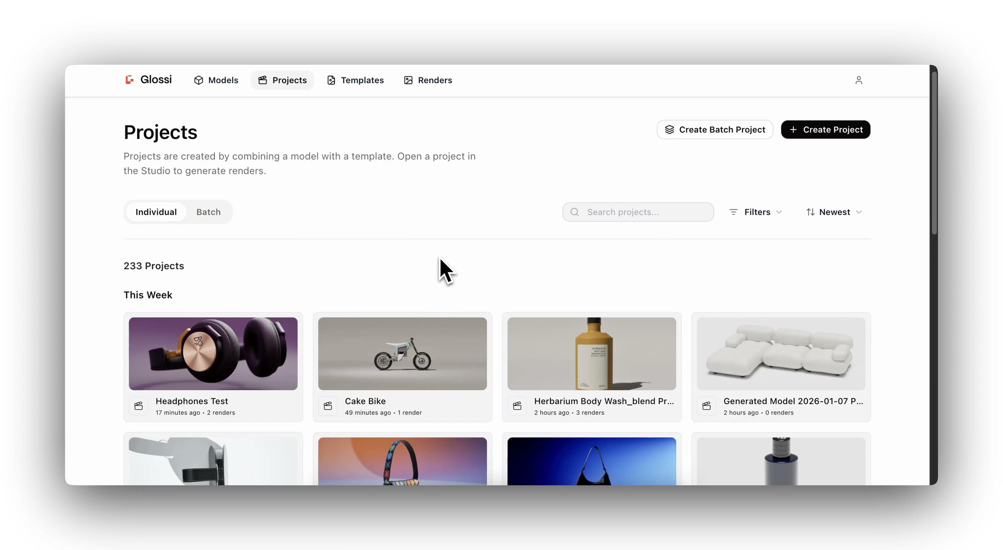 Batch rendering for catalogs